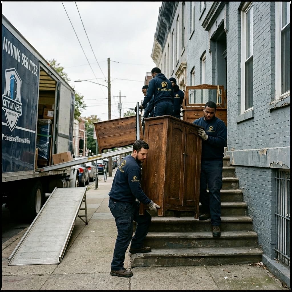 Möbel-Abtransport.